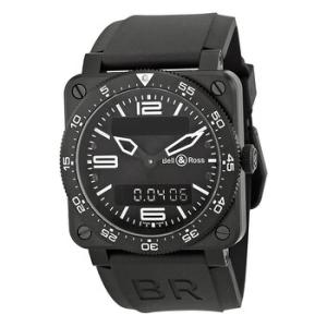 Type Aviation Black Dial Black PVD Watch BR0392AVIACA