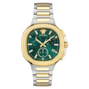 VChrono Square Chronograph Quartz Green Dial Watch VEVCA0624