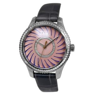 VIII Montaigne Quartz Diamond Pink Dial Watch CD152113A001