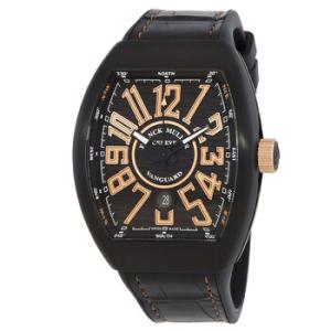 Vanguard Automatic Black Dial Watch 45SCBLKBLKGLD1