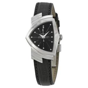 Ventura Black Dial Asymmetric Watch H24211732