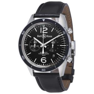 Vintage Black Dial Automatic Chronograph Watch BR126BKBZLCA