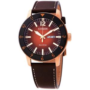 Vintage Brycen Orange Gradient Dial EcoDrivel Watch AW007603X