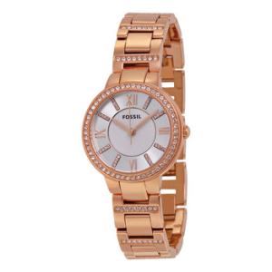 Virginia Silver Dial Rose Goldtone Watch ES3284