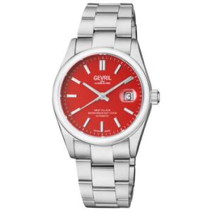 West Village Automatic Red Dial Watch