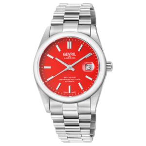 West Village Automatic Red Dial Watch 48932B
