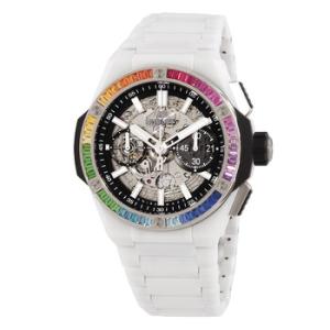 White Ceramic Rainbow Bezel Limited to 18 Automatic Watch 451.HX.1120.HX.4099.YOS