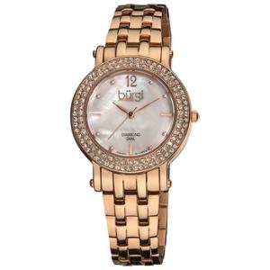 White Mother of Pearl Dial Watch BUR079RG