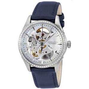 White Mother of Pearl Skeleton Dial Watch H42405991