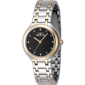 Wildflower Quartz Black Dial Watch