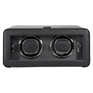 Windsor Module 2.5 Black Leather Double Watch Winder