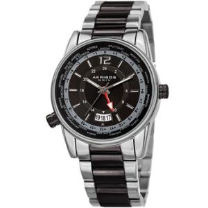 World Time Quartz Black Dial Watch AK1021TTB