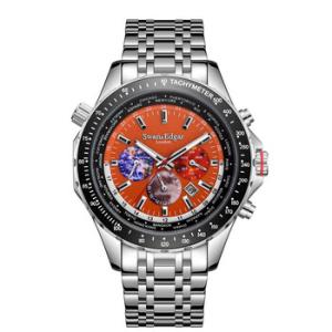 World Timer Orange Dial Watch SE01000S