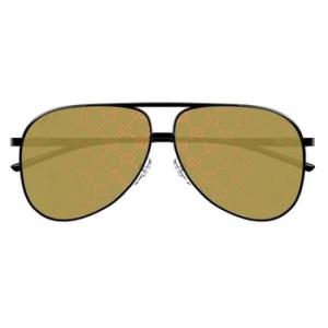Yellow Mirror Logo Pilot Sunglasses GG1677S 005