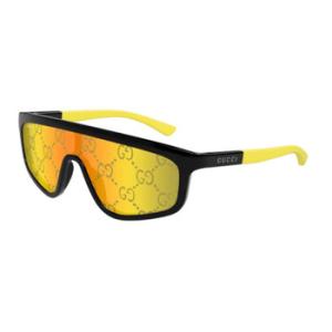 Yellow Mirror Logo Shield Sunglasses GG1736S 004