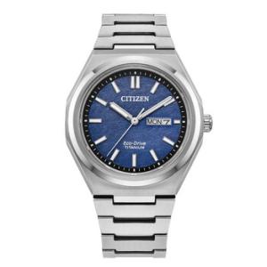 Zenshin Threehand Blue Dial Watch AW013085L