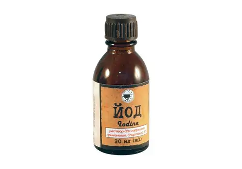 იოდის  სპირტხსნარი 5% 20მლ ფლ
