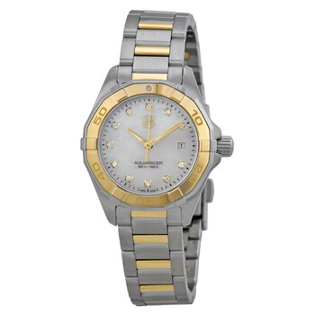 Aquaracer Mother of Pearl Diamond Dial Watch WAY1451.BD0922