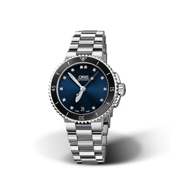 Aquis Automatic Diamond Blue Dial Watch 01 733 7652 419507 8 18 01P