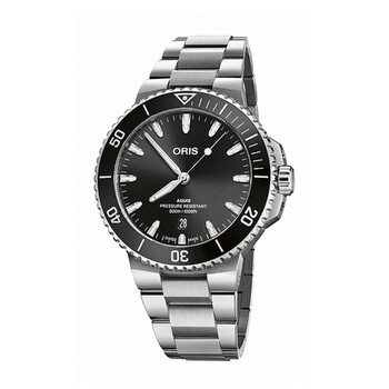 Aquis Date Automatic Black Dial Watch 01 733 7789 415407 8 23 04PEB