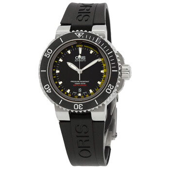 Aquis Depth Gauge Automatic Black Dial Stainless Steel Watch 73376754154RS