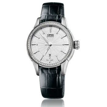 Artelier Date Silver Dial Black Leather Watch 01 561 7687 495107 5 14 60FC
