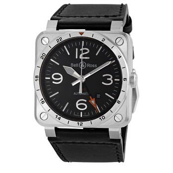 Automatic Black Dial Watch BR0393GMTSTSCA