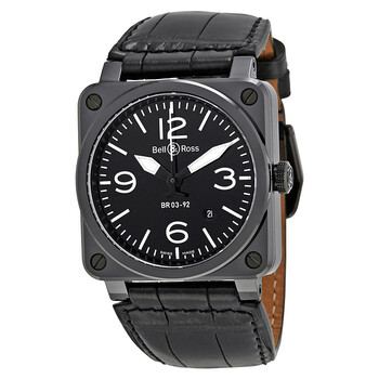 Aviation Automatic Black Dial Watch BR0392CEBLPSCR