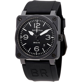 Aviation Black Dial Automatic Watch BR0392CERBLPSRB
