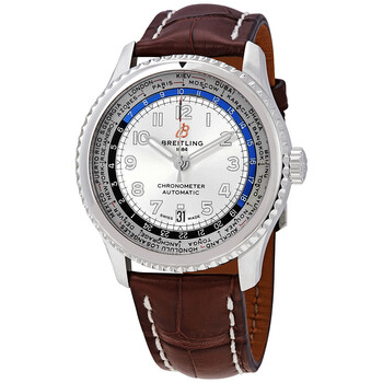 Aviator 8  Navitimer 8 Automatic Chronometer Silver Dial Watch AB3521U01G1P3