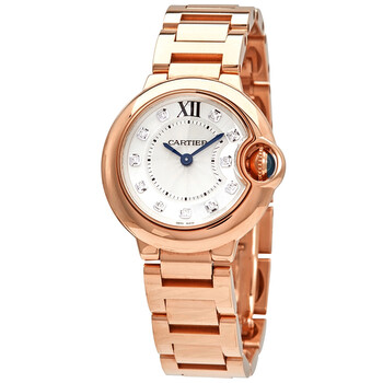 Ballon Bleu Silver Dial 18k Rose Gold Watch WE902025
