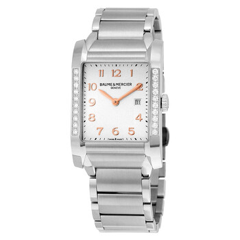 Baume and Mercier Hampton Silver Dial Diamond Watch