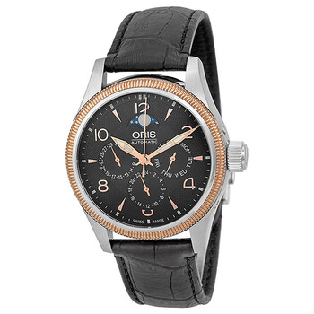 Big Crown Complication Black Guilloche Dial Automatic Watch 01 582 7627 436407 5 20 76FC