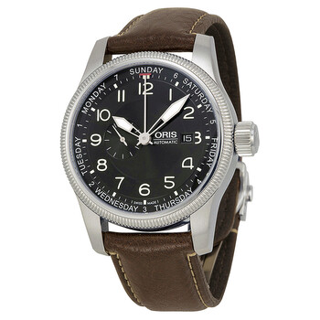 Big Crown Small Second Pointer Day Automatic Black Dial Watch 74576294064LS