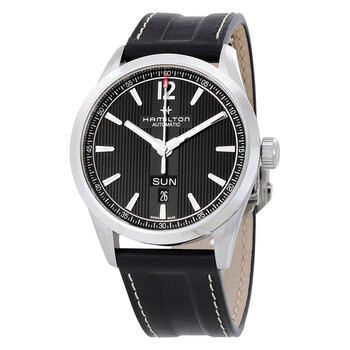 Broadway Day Date Automatic Black Dial Watch H43515735