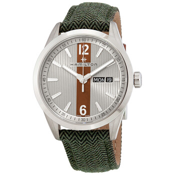 Broadway Silver and Brown Dial Watch H43311985