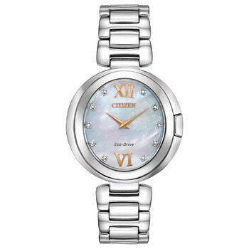Capella Diamond White Mother of Pearl Dial Watch EX151059D