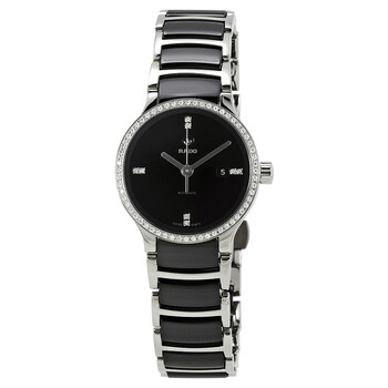 Centrix Automatic Black Dial Diamond Watch R30160712