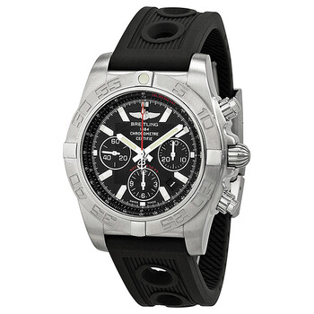 Chronomat 44 Black Rubber Black Dial Watch AB011010BB08BKOR
