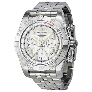 Chronomat 44 White Dial Watch AB011012A690SS