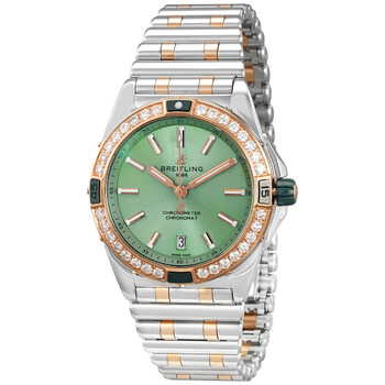 Chronomat Automatic Chronometer Diamond Green Dial Watch U17356531L1U1
