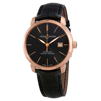 Classic Classico Automatic Black Dial 18kt Rose Gold Watch