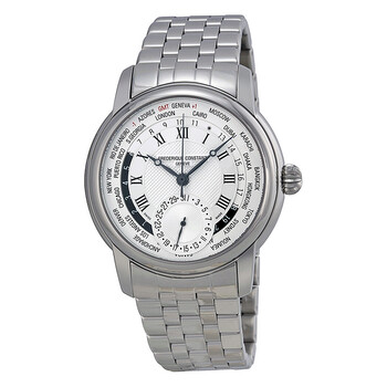 Classics Worldtimer Silver Dial Stainless Steel Watch FC718MC4H6B