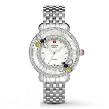 Cloette Mother of Pearl Dial Stainless Steel Diamond Watch MWW20C000001