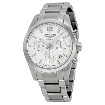 Conquest Silver Dial Chronograph Stainless Steel Watch L27864766