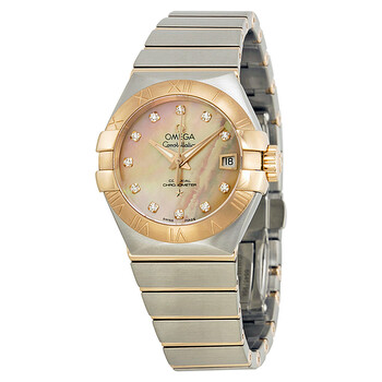 Constellation Brown Mother of Pearl Dial Watch