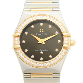 Constellation Quartz Diamond Brown Dial Watch 1358.60.00