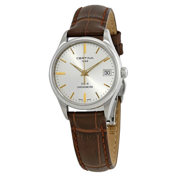 DS 8 Silver Dial Brown Leather Watch C033.251.16.031.01
