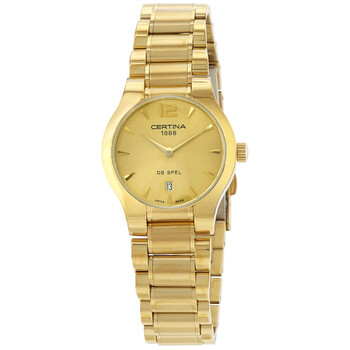 DS Spel Lady Gold Dial Yellow Goldtone  Quartz Watch C0122093302700