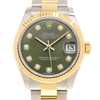 Datejust 31 Automatic Diamond Green Dial Watch 278273GNDO